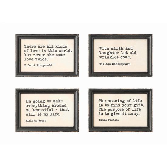 Mini Framed Quotes