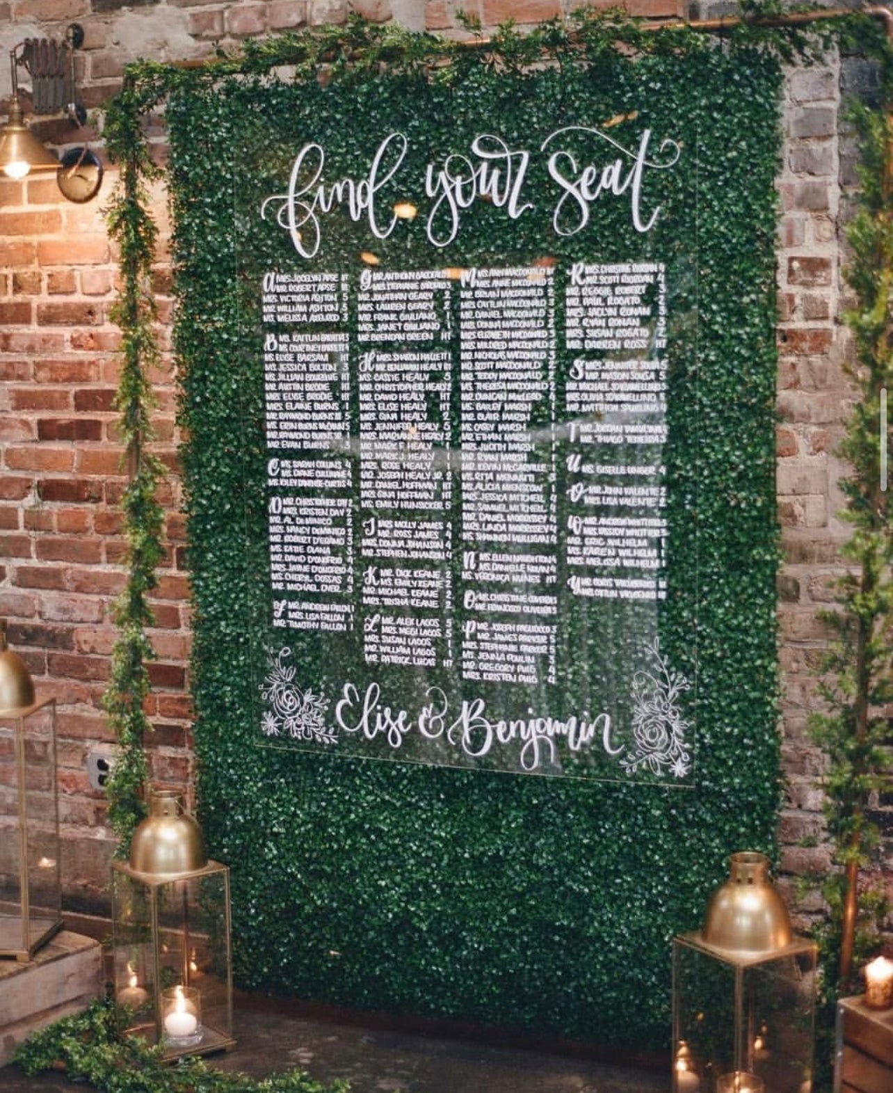 Wedding & Event Hand Lettering Service