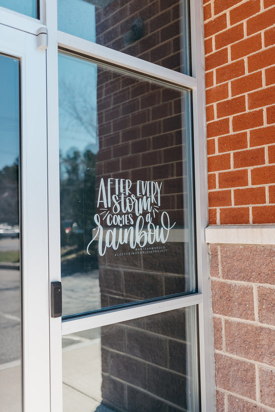 Lettering For Love Project Window Clings