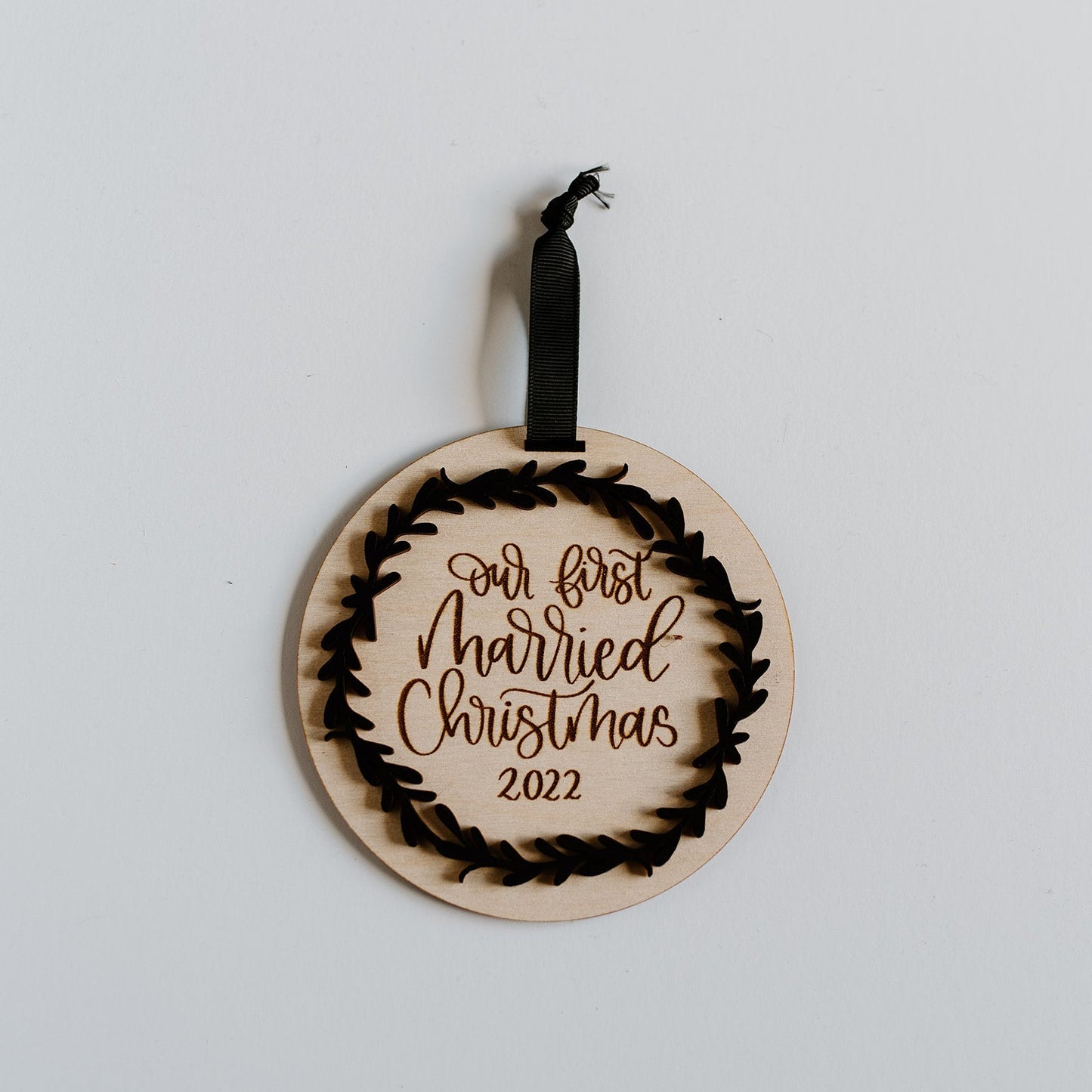 Our First Christmas Married/Engaged Ornament