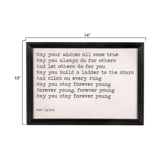May Your Wishes Framed Wall Decor