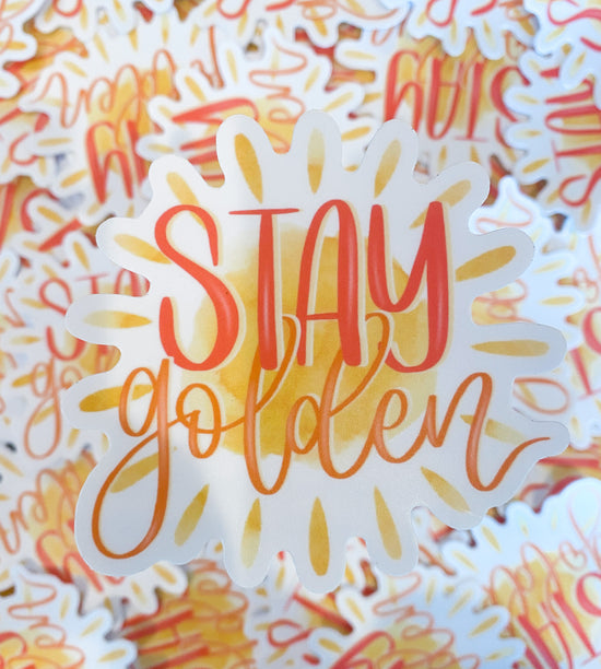 Vinyl Sticker - Stay Golden