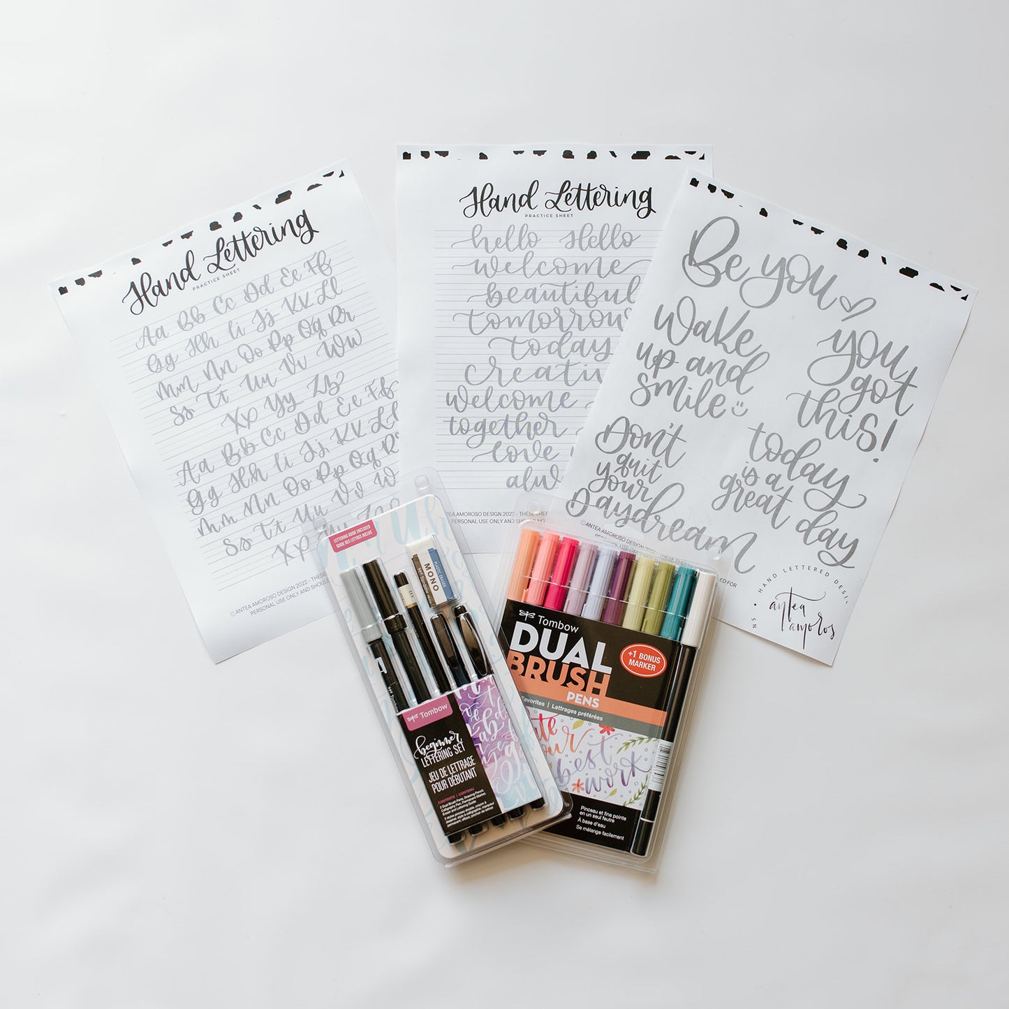 Beginner Lettering + Brush Marker Set